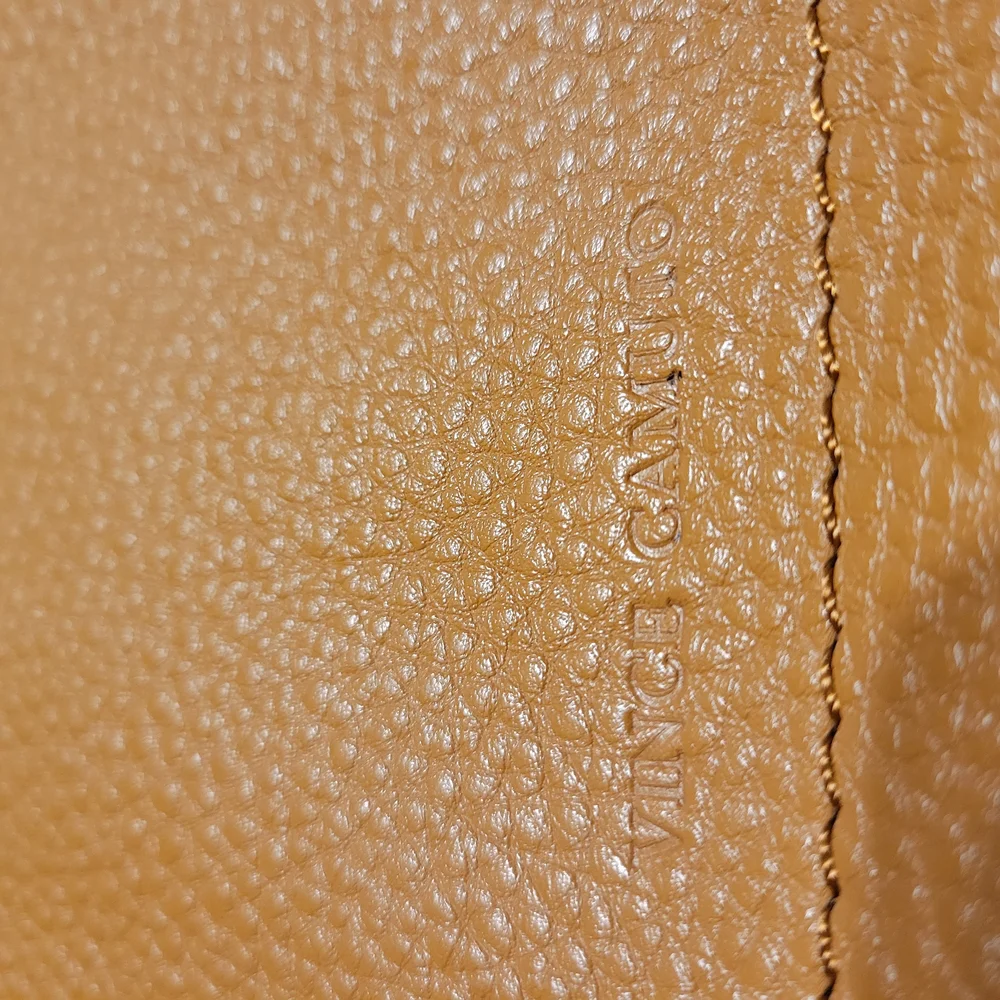 Vince Camuto Tan Wristlet with Woven Accents